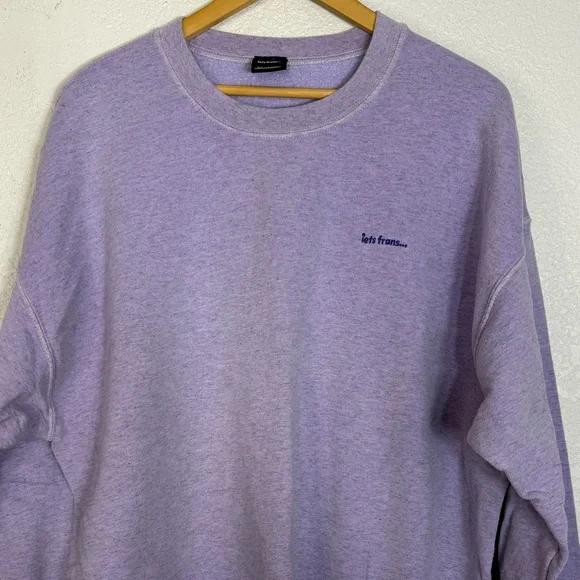 Iets Frans Lavender Heather crewneck Sweatshirt Casual Relax Unisex Streetwear - Picture 2 of 8
